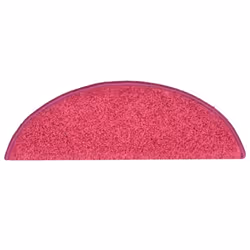vidaXL Stair Mats Home Decorative Stair Step Rug Carpet Protector Tread Mat - pink, 56 x 17 x 3 cm/ 15 pcs - Additional view 5