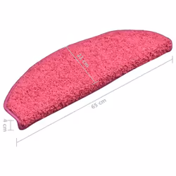 vidaXL 15x Carpet Stair Treads Pink Home Decor Stair Step Rug Protection Cover - Additional view 7