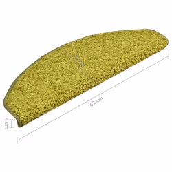 vidaXL Stair Mats Home Decorative Stair Step Rug Carpet Protector Tread Mat - green, 65 x 21 x 4 cm/ 15 pcs - Additional view 3