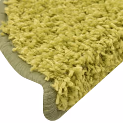 vidaXL Stair Mats Home Decorative Stair Step Rug Carpet Protector Tread Mat - green, 65 x 21 x 4 cm/ 15 pcs - Additional view 6