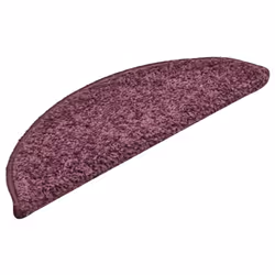 vidaXL Stair Mats Home Decorative Stair Step Rug Carpet Protector Tread Mat - dark purple, 56 x 17 x 3 cm/ 15 pcs - Additional view 2