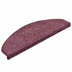 vidaXL 15x Carpet Stair Treads Dark Purple Stair Step Rug Protection Decor