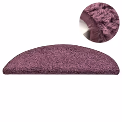 vidaXL 15x Carpet Stair Treads Dark Purple Stair Step Rug Protection Decor
