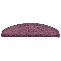 vidaXL 15x Carpet Stair Treads Dark Purple Stair Step Rug Protection Decor - Additional view 4
