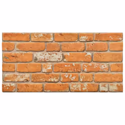 vidaXL 10x 3D Wall Panels with Light Brown Brick Design EPS Decorative Tile