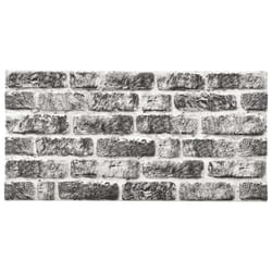 vidaXL 10x 3D Wall Panels with Dark Grey Brick Design EPS Cladding Tile Decor