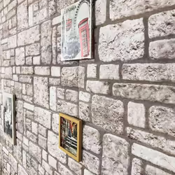 vidaXL 3D Wall Panels with Brick Design EPS DIY Wall Tile Cladding Tile 10 pcs - grey, 11 pcs