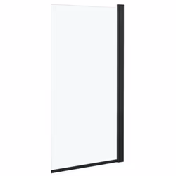 vidaXL Shower Enclosure ESG Black Screen Door Cubicle Bath Cabin Bathroom