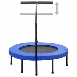 vidaXL Fitness Trampoline with Handle and Safety Pad Bungee Trampoline Game