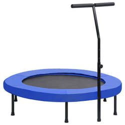 vidaXL Fitness Trampoline with Handle and Safety Pad Indoor Outdoor Jumping