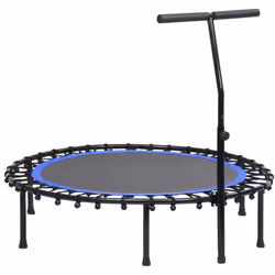 vidaXL Fitness Trampoline with Handle and Safety Pad Indoor Outdoor Jumping