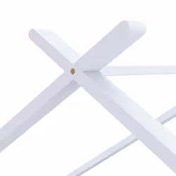 vidaXL Solid Pine Wood Kids Bed Frame White 90x200 cm Home Bedstead Furniture - Additional view 5