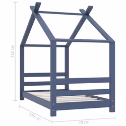 VidaXL 289613 kids bed Grey Wood - Additional view 7