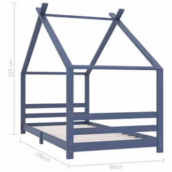 VidaXL 289615 kids bed Grey Wood - Additional view 7