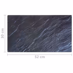 vidaXL 2x Chopping Boards with Natural Stone Pattern Tempered Glass Kitchen - Additional view 4