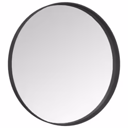 vidaXL Wall Mirror Black 50 cm Bathroom Hallway Decoration Hanging Mirror