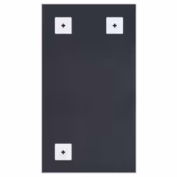 vidaXL Mirror Silver 80x60 cm Bedroom Living Room Modern Dressing Mirror Set
