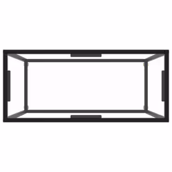 vidaXL Console Table Transparent 80x35x75 cm Tempered Glass Side Hall End Desk