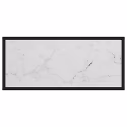 vidaXL Console Table White 80x35x75 cm Tempered Glass Side Hall End Desk Home