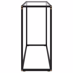 vidaXL Console Table Transparent 100x35x75 cm Tempered Glass Side Hall Desk