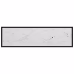vidaXL Console Table White 120x35x75 cm Tempered Glass Side Hall End Desk Home