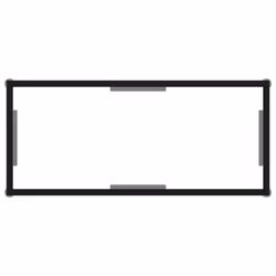vidaXL Console Table Transparent 80 cm Tempered Glass Accent Side End Desk