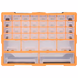 vidaXL Multi-drawer Organiser with 38 Drawers Tool Box Storage Cabinet Unit