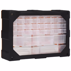 vidaXL Multi-drawer Organiser with 38 Drawers Tool Box Storage Cabinet Unit - Additional view 6