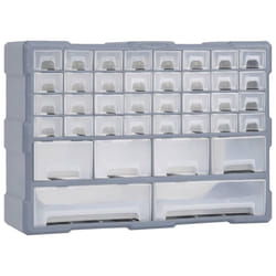 vidaXL Multi-drawer Organiser with 38 Drawers Tool Box Storage Cabinet Unit
