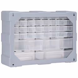vidaXL Multi-drawer Organiser with 38 Drawers Tool Box Storage Cabinet Unit - Additional view 5