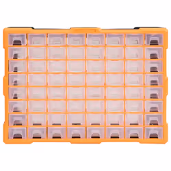 vidaXL Multi-drawer Organiser with 64 Drawers Tool Box Storage Cabinet Unit