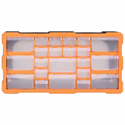 vidaXL Multi-drawer Organiser with 22 Drawers Tool Box Storage Cabinet Unit