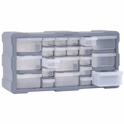 vidaXL Multi-drawer Organiser with 22 Drawers Tool Box Storage Cabinet Unit - Additional view 6