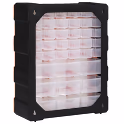 vidaXL Multi-drawer Organiser with 39 Drawers Tool Box Storage Cabinet Unit - Additional view 5