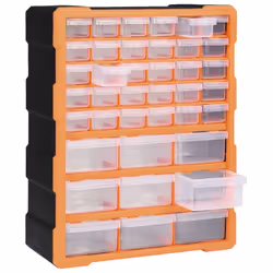 vidaXL Multi-drawer Organiser with 39 Drawers Tool Box Storage Cabinet Unit - Additional view 6