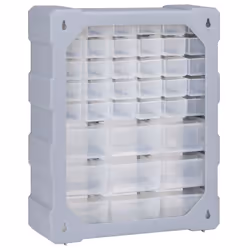 vidaXL Multi-drawer Organiser with 39 Drawers Tool Box Storage Cabinet Unit - Additional view 5