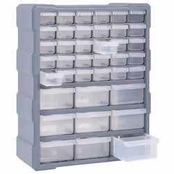 vidaXL Multi-drawer Organiser with 39 Drawers Tool Box Storage Cabinet Unit - Additional view 6