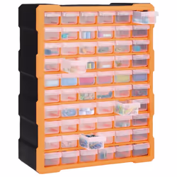 vidaXL Multi-drawer Organiser with 60 Drawers Tool Box Storage Cabinet Unit