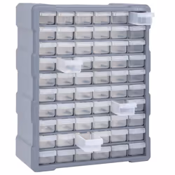 vidaXL Multi-drawer Organiser with 60 Drawers Tool Box Storage Cabinet Unit - Additional view 5