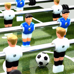 vidaXL Football Table Steel White Soccer Game Gaming Desk Indoor Furniture - Additional view 5