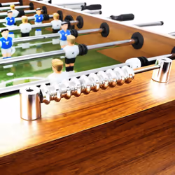 vidaXL Football Table Steel Light Brown and Black Soccer Game Gaming Desk Home - Additional view 5