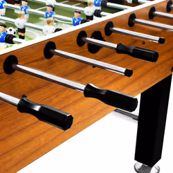 vidaXL Football Table Steel Light Brown and Black Soccer Game Gaming Desk Home - Additional view 6
