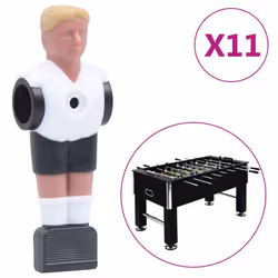 vidaXL 22x Football Table Players for 15.9 mm Rod Table Soccer Indoor Game