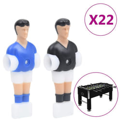 vidaXL 22x Football Table Players for 12.7 mm Rod Table Soccer Indoor Game