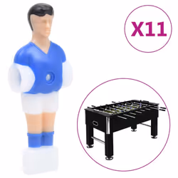 vidaXL 22x Football Table Players for 12.7 mm Rod Table Soccer Indoor Game