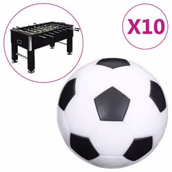 vidaXL 10x Football Table Balls 32 mm ABS Foosball Table Ball Replacement