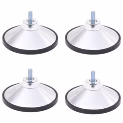 vidaXL 4x Football Table Feet Chrome Foosball Game Accessory Sporting Good