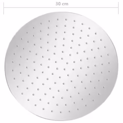 vidaXL Rain Shower Head Stainless Steel 304 30 cm Round Rainfall Overhead - Additional view 6