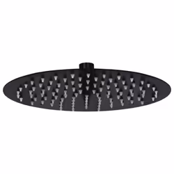 vidaXL Rain Shower Head Stainless Steel 25 cm Round Black Rainfall Overhead