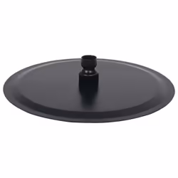 vidaXL Rain Shower Head Stainless Steel 25 cm Round Black Rainfall Overhead - Additional view 5